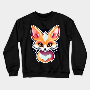 Fennec Fox Illustration Crewneck Sweatshirt